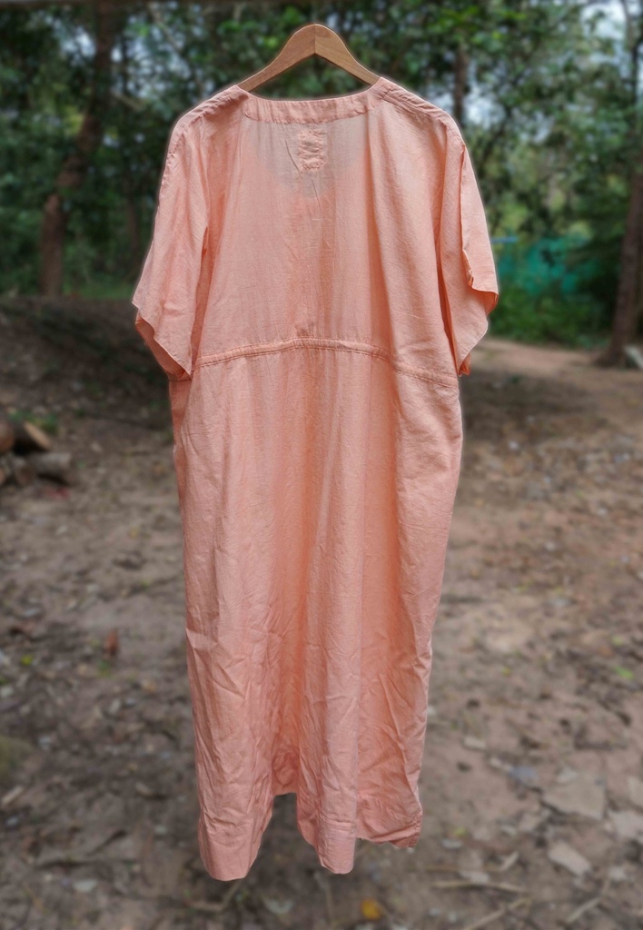MAXI STRING KAFTAN, PINK, COTTON