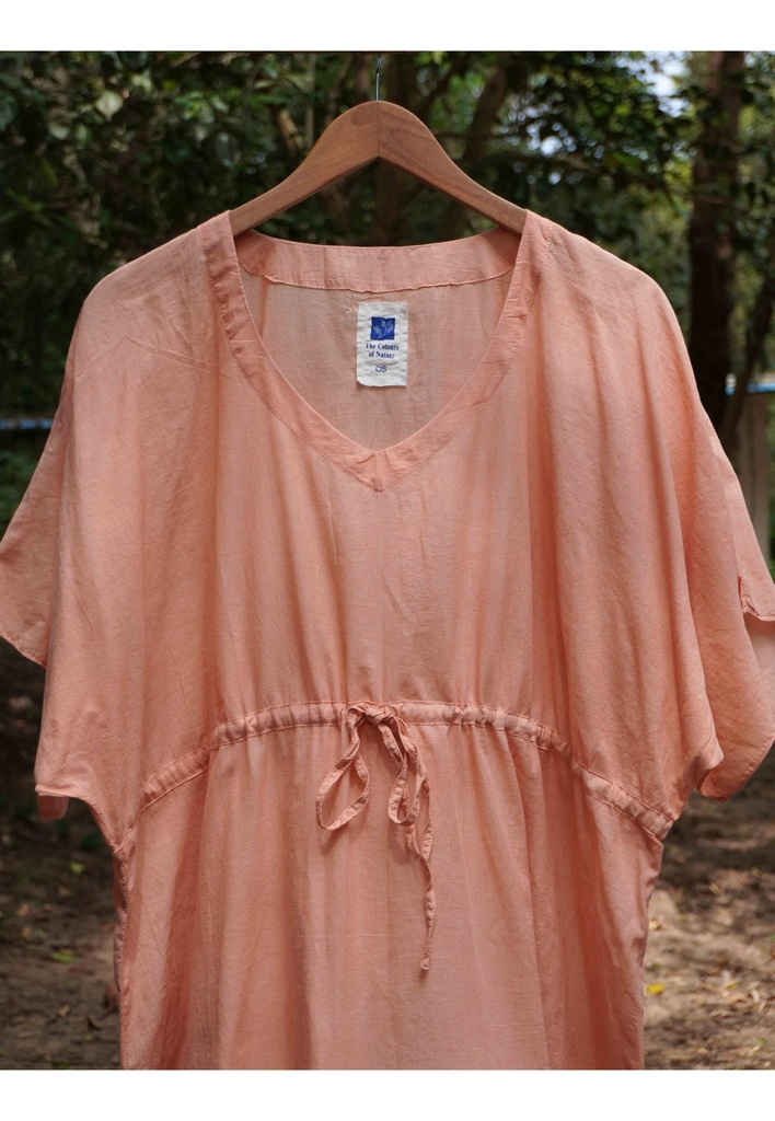 MAXI STRING KAFTAN, PINK, COTTON