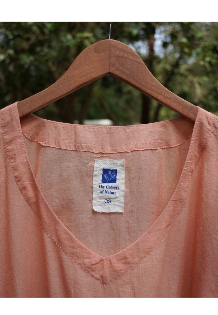 MAXI STRING KAFTAN, PINK, COTTON