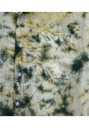 MADRAS SS SHIRT, GREEN, SHIBORI CRUSHING, COTTON