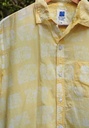 MADRAS SS SHIRT, YELLOW, BATIK SQUARES, COTTON