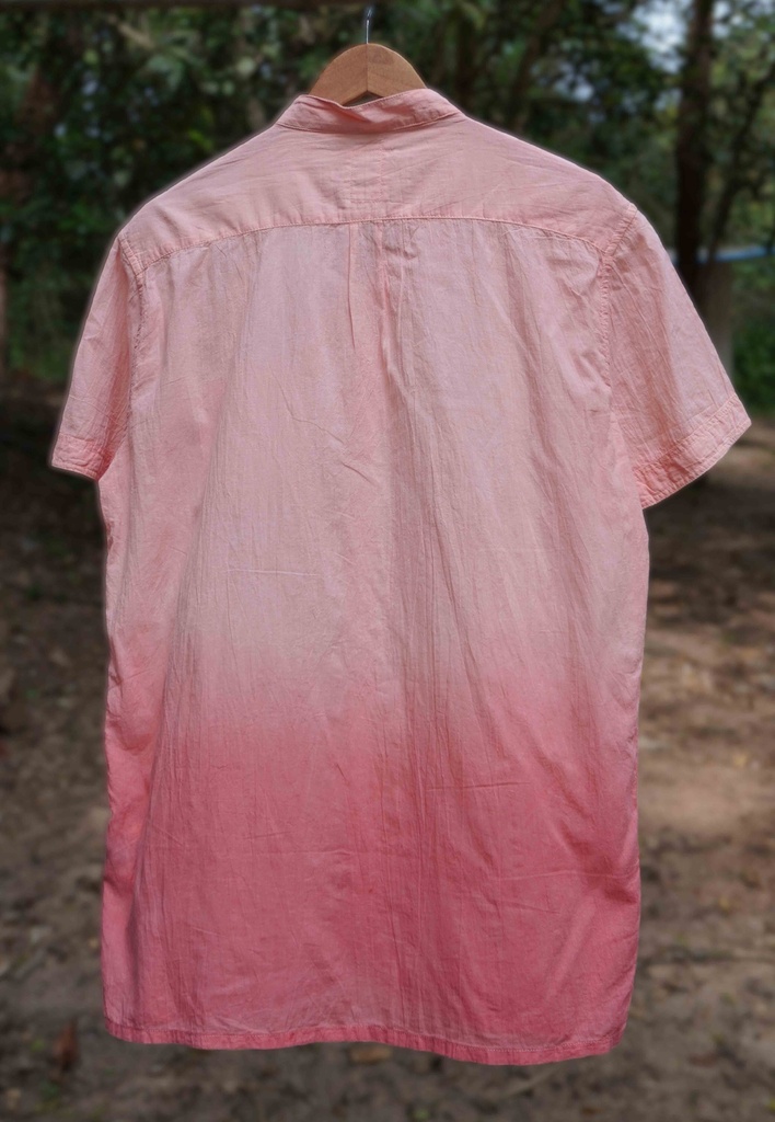 MAO SS SHIRT, PINK, SHIBORI OMBRE, COTTON