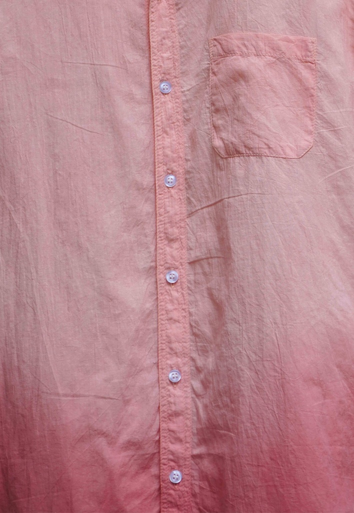 MAO SS SHIRT, PINK, SHIBORI OMBRE, COTTON