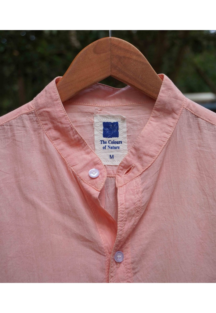 MAO SS SHIRT, PINK, SHIBORI OMBRE, COTTON