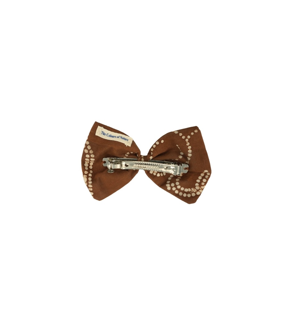 TUXEDO HAIRCLIP, SINGLE, LARGE, DARK BROWN