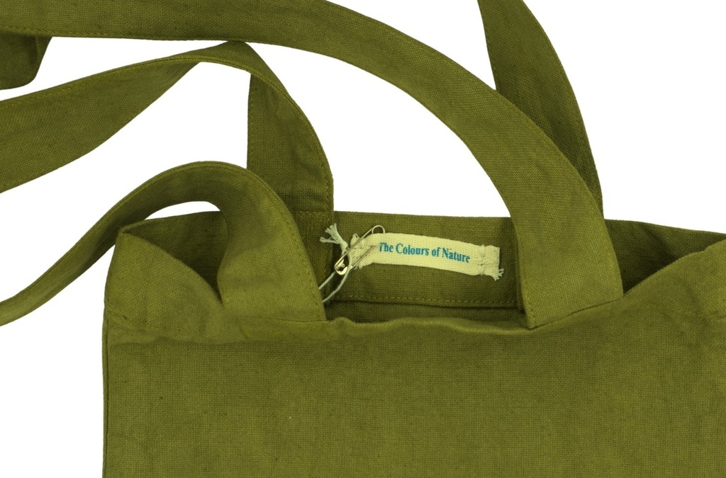 TOTE BAG, GREEN, PLAIN, COTTON