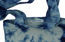 TOTE BAG, BLUE, SHIBORI CRUSHING, COTTON