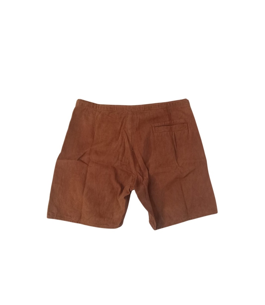 STRING SHORTS, BROWN, COTTON