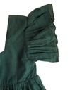 BABY PAA DRESS, DARK GREEN, COTTON