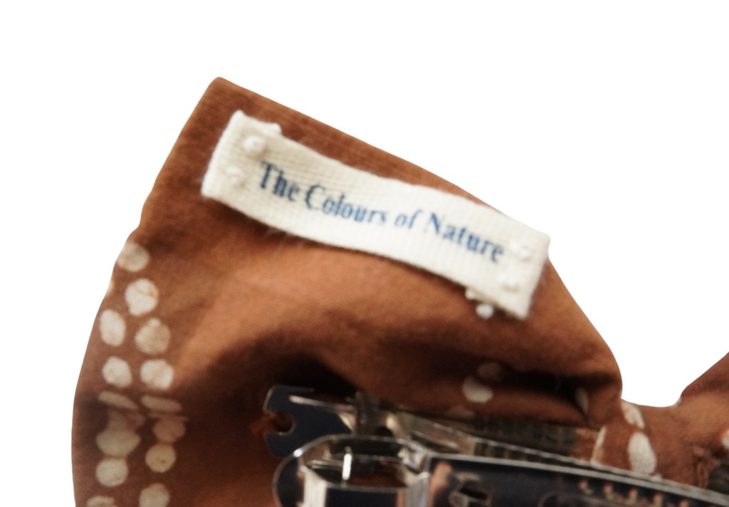 TUXEDO HAIRCLIP, DOUBLE, BROWN