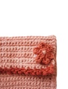 CROCHET POUCH, PINK, COTTON