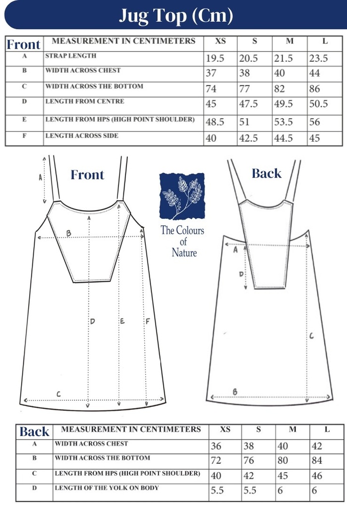 JUG TOP, BLUE, UPCYCLED_LEAF, COTTON