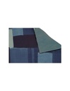 CUSHION COVER, PATCHWORK, PURPLE INDIGO
