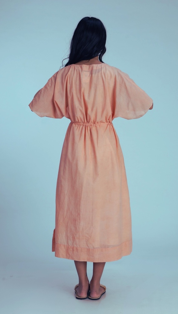 MAXI STRING KAFTAN, PINK, COTTON