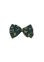 TUXEDO HAIRCLIP, DOUBLE, LARGE, GREEN-YELLOW