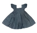 BABY PUFFY DRESS, GREY, COTTON