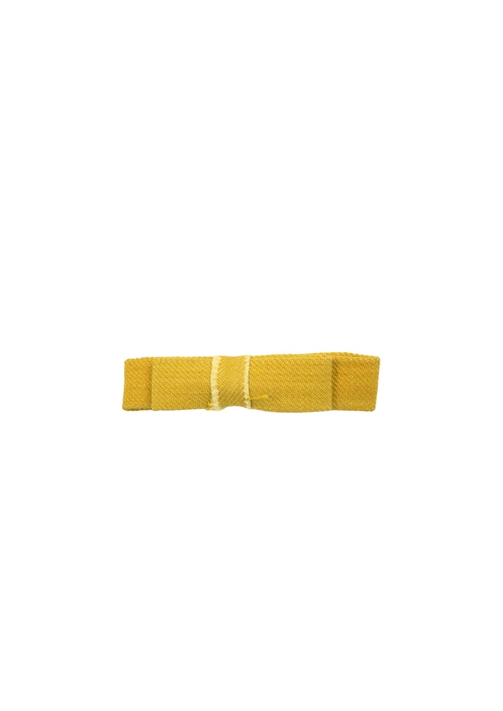 RIBBON HAIRCLIP, YELLOW, DENIM