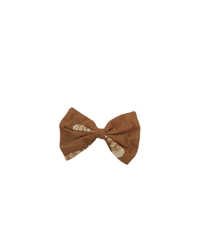 TUXEDO HAIRCLIP, SINGLE, SMALL, BROWN-WHITE