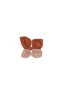BUTTERFLY HAIRCLIP, PEACH & BROWN