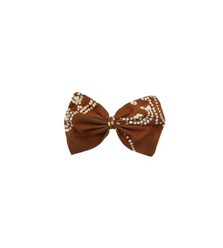 [HAC-TUX-1-L-D_BR] TUXEDO HAIRCLIP, SINGLE, LARGE, DARK BROWN