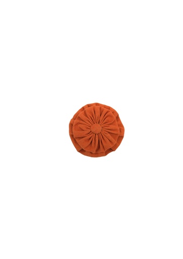 [HAC-FLW_2-OR] FLOWER HAIRCLIP, DOUBLE, ORANGE