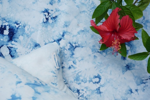 [BED-DOU-BL_61-BTK_CLS-COT] DOUBLE BEDSHEET, LIGHT BLUE, BATIK CLOUDY SKY, COTTON