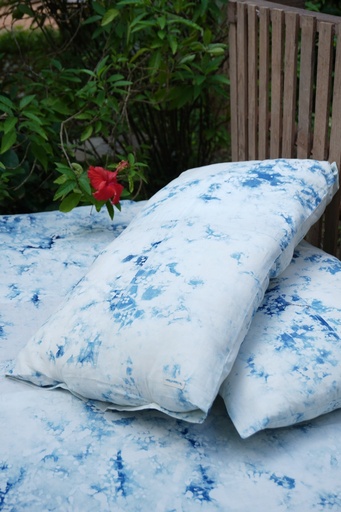 [PIL-SET-L_BL-BTK_SHI-COT] SET PILLOW COVER, LIGHT BLUE, BATIK SHIBORI, COTTON